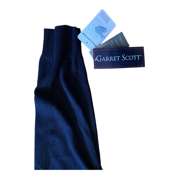 Garret Scott Men’s Sweater XXL 1/4 Zip 100% Italian pima cotton Dark Blue - Picture 4 of 5